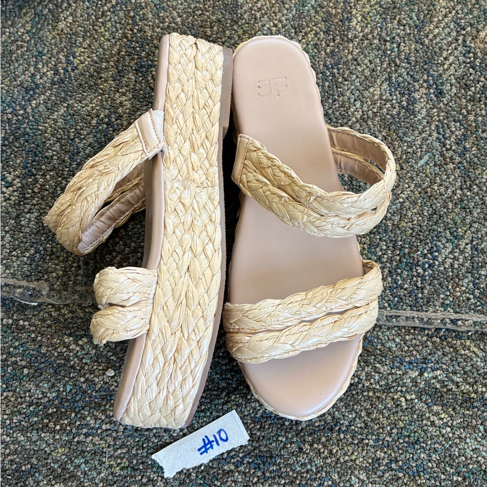 Women's Tan Woven Sandals